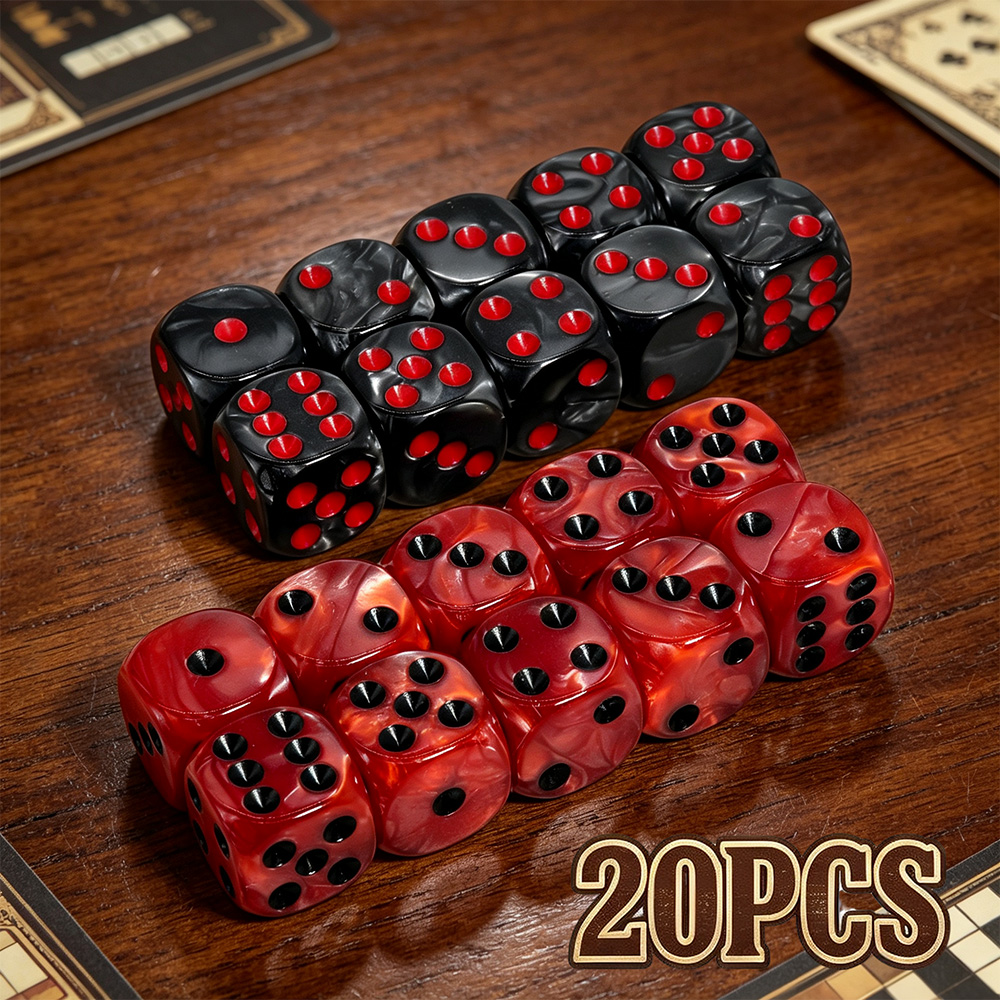 Board Game Live - Set di 20 Dadi in Acrilico,